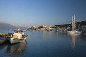 Greek Island Hopping Holidays Prints: Fiscardo harbour
