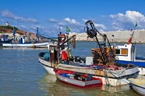 Tipasa Collection: Fishing boat at the harbour of Tipasa, Algeria, North Africa, Africa