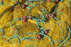 Traditional Greek Culture Prints: Fishing nets, Ormos Marathokampos, Samos, Aegean Islands, Greece