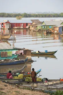 Floating village, Cambodia, Indochina, Southeast Asia, Asia Floating village, Cambodia, Indochina, Southeast Asia, Asia