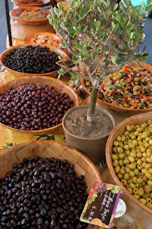 Fresh olives for sale at a street market in the historic Provence town of Eygalieres Fresh olives for sale at a street market in the historic Provence town of Eygalieres