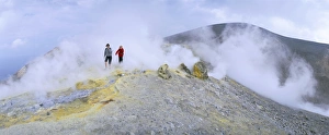 Vulcano Island Prints: Fumaroles on the crater edge