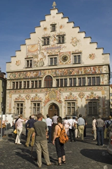 Gable with Murals Print, Lindau, Germany