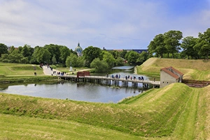 Gardens and historical buildings, The Citadel (Kastellet), Copenhagen, Denmark, Europe Gardens and historical buildings, The Citadel (Kastellet), Copenhagen, Denmark, Europe