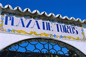 Clear Blue Sky Photography Europe Prints: Gate to the bullring