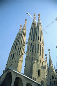 Spain Prints: Gaudí's Sagrada Familia Print