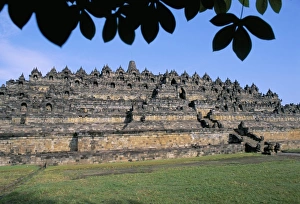 Indonesian Cultural Heritage Sites Prints: General view of temple mound