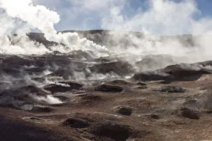Geysers at Banos Termales in the Eduardo Avaroa Andean Fauna National Reserve Geysers at Banos Termales in the Eduardo Avaroa Andean Fauna National Reserve