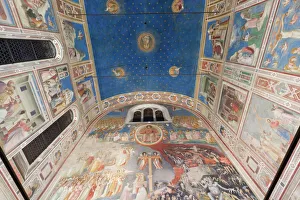 Giotto frescoes in the Scrovegni Chapel (Cappella degli Scrovegni), a church in Padua Giotto frescoes in the Scrovegni Chapel (Cappella degli Scrovegni), a church in Padua