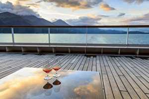 Kenai Peninsula Scenery Prints: Glowing cognac (brandy) reflections