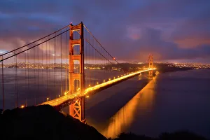 Golden Gate Bridge at dawn, San Francisco, California, United States of America Golden Gate Bridge at dawn, San Francisco, California, United States of America