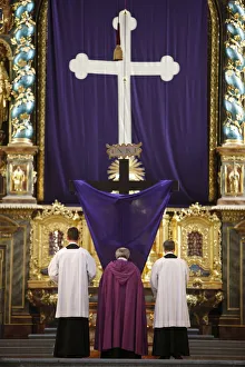 Good Friday service, Gottweig Benedictine Abbey, Gottweig, Lower Austria, Austria Good Friday service, Gottweig Benedictine Abbey, Gottweig, Lower Austria, Austria