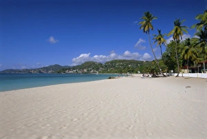 Prints of Grand Anse beach, Grenada, Windward Islands, West Indies, Caribbean, Central America Related Prints: Grand Anse Beach Print, Grenada