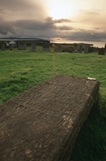 Inner Hebrides Landscape Photography Prints: Graveslab of a fiddler of the MacLeods