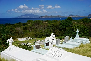 Graveyard at S. Thomas Anglican Church built in 1643, Nevis, St. Kitts and Nevis Graveyard at S. Thomas Anglican Church built in 1643, Nevis, St. Kitts and Nevis