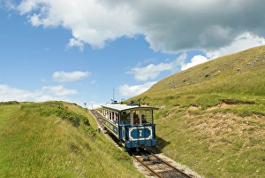 Wales Tourist Attractions Prints: Great Orme Tramway, Llandudno, Clwyd, Wales, United Kingdom