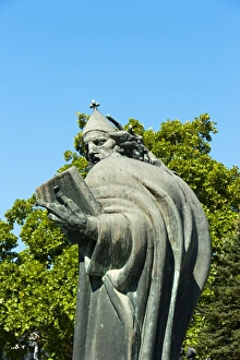 European Historical Statues Prints: Gregorius of Nin statue, Split, region of Dalmatia, Croatia, Europe