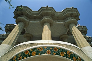 Guell Park Print - Barcelona Landscape