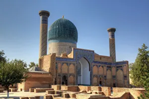 Gur-E-Amir Complex Print: A 1403 Mausoleum in Samarkand, Uzbekistan