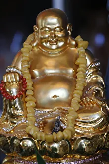 Happy Buddha statue, Tu An Buddhist Temple, Saint-Pierre-en-Faucigny, Haute Savoie Happy Buddha statue, Tu An Buddhist Temple, Saint-Pierre-en-Faucigny, Haute Savoie