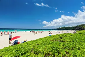 Colorful Beach Photography Prints: Hapuna Beach State Recreation Area, Big Island, Hawaii, United States of America, Pacific