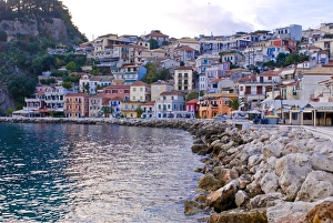 Harbor of Parga, mainland Greece, Greece, Europe Harbor of Parga, mainland Greece, Greece, Europe