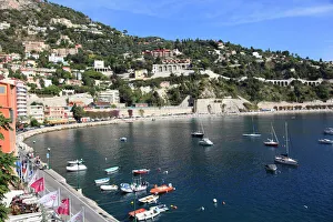 Harbor, Villefranche sur Mer, Alpes Maritimes, Cote d Azur, French Riviera, Provence, France, Europe Harbor, Villefranche sur Mer, Alpes Maritimes, Cote d Azur, French Riviera, Provence, France, Europe