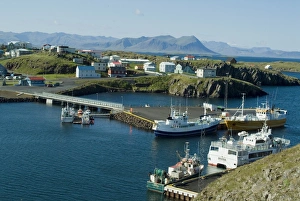 Polar Regions Travel Prints: Harbour, Stykkisholmur