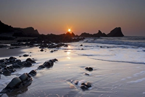 Prints of Hartland Quay, Woolacombe, Devon, England, United Kingdom, Europe Woolacombe Prints: Hartland Quay Print, Devon Coastline