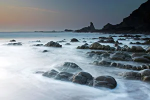 European Landscapes Prints: Hartland Quay, Woolacombe, Devon, England, United Kingdom, Europe