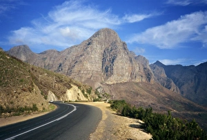 Empty Roads In Africa Prints: The Hex River Valley