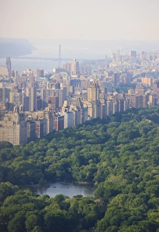 New York Cityscape Prints: High angle view of Upper West Side and Central Park, Manhattan, New York City