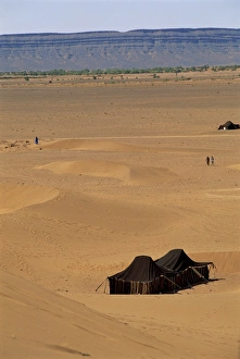 Sand Dunes Africa Prints: High level view over sand dunes