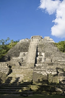 Prints of High Temple (Structure N10-43), the highest temple at the Mayan site at Lamanai, Lamanai, Belize, Central America Belize Prints: Lamanai High Temple Print: Structure N10-43