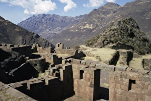 Inca Ruin Peru Prints: Hitching post of sun
