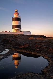 Sunset In Ireland Prints: Hook Head Lighthouse and Heritage Centre