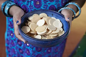 Host wafers, Tamil Catholic celebration in Antony, France, Europe Host wafers, Tamil Catholic celebration in Antony, France, Europe
