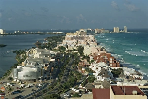 Caribbean Beach Resorts Prints: Hotel strip