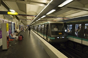 Hotel de Ville Metro station, Paris, France, Europe Hotel de Ville Metro station, Paris, France, Europe