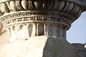 Rome Italy Travel Guide Prints: The Imperial Forums, detail of a column, Rome, Lazio, Italy, Europe