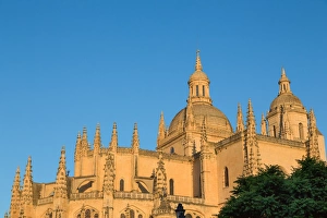 Segovia Cathedral Prints: The imposing Gothic Cathedral of Segovia, Castilla y Leon, Spain, Europe