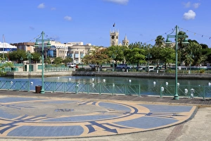 West Indies Travel Destination Prints: Independence Square, Bridgetown, Barbados, West Indies, Caribbean, Central America