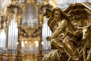 Passau Cathedral Prints: Interior detail of the Cathedral of St. Stephan, Passau, Bavaria, Germany, Europe