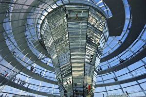 Reichstag Dome View Prints: Interior of the Reichstag