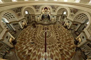Interior of Rotunda Church in Mosta, Malta, Mediterranean, Europe Interior of Rotunda Church in Mosta, Malta, Mediterranean, Europe