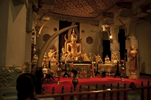 Interior of the Temple of the Tooth Print