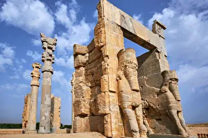 Iran, Fars Province, Persepolis, Achaemenid archeological site, Propylon, Gate of all Nations Iran, Fars Province, Persepolis, Achaemenid archeological site, Propylon, Gate of all Nations