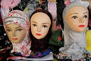 Islamic veils for sale, Jerusalem, Israel, Middle East Islamic veils for sale, Jerusalem, Israel, Middle East