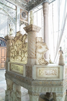 Iranian Architecture Photography Prints: Ivan-e Takht-e Marmar (Marble Throne Verandah)