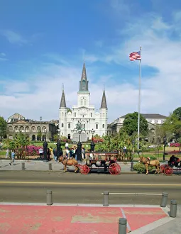 Images Dated 29th August 2008: Jackson Square Print, New Orleans